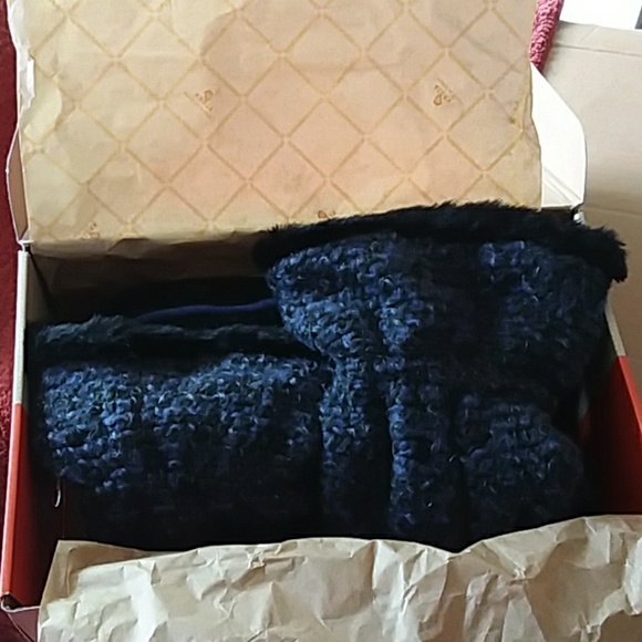 Acorn Giona Hi Boot cobalt tweed - Picture 6 of 7